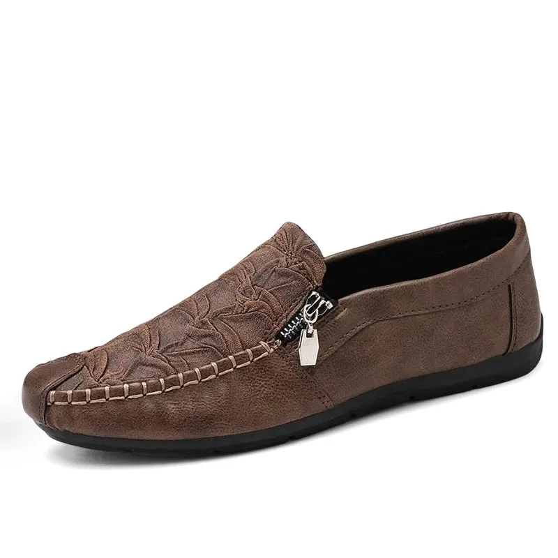Wrinkled Soft Sole Casual Leather Shoes