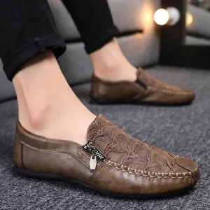 Wrinkled Soft Sole Casual Leather Shoes
