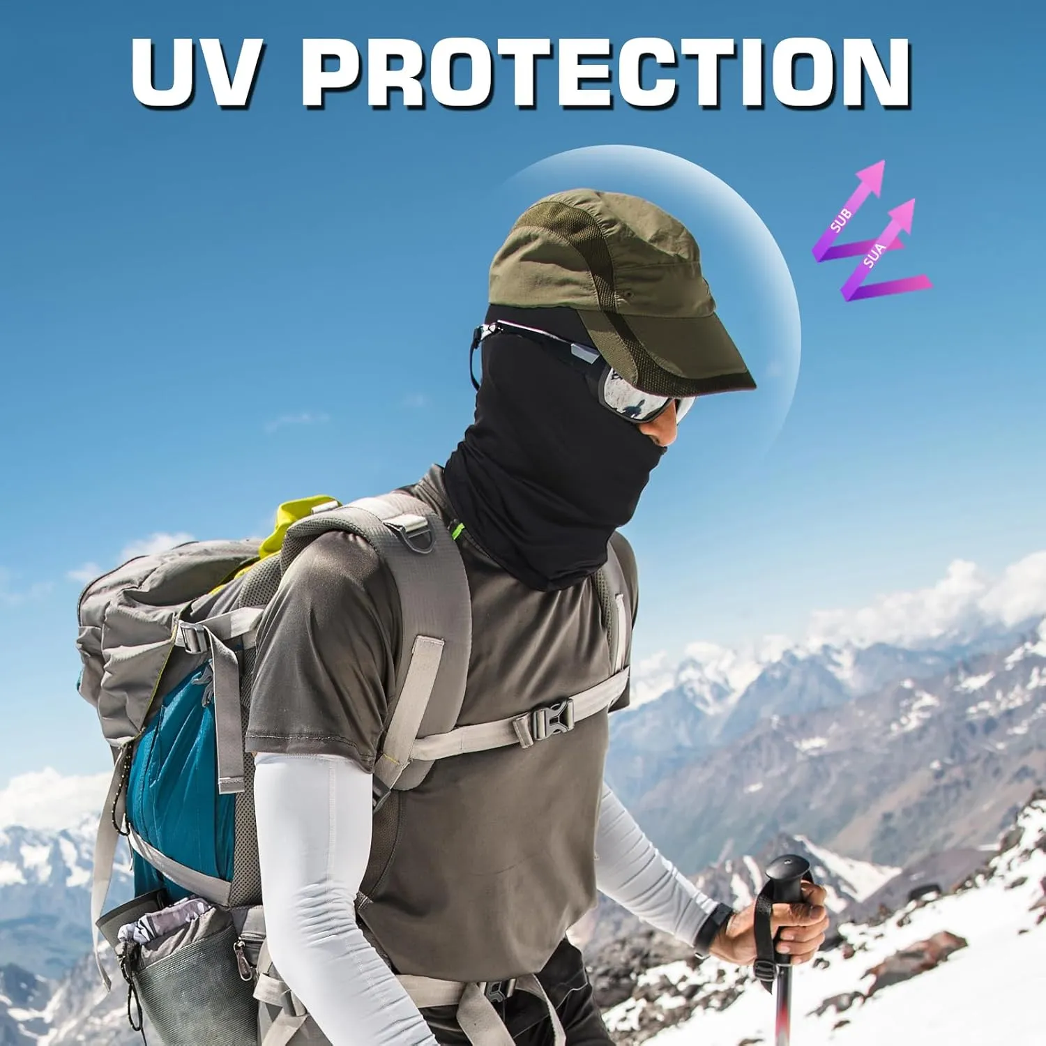 Xeoxarel 6 Pack Balaclava Ski Mask for Men/Women, Full Face Cover